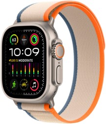 Apple Watch Ultra 2 GPS + Cellular, 49 мм ремешок Trail (оранжевый/бежевый), размер M/L