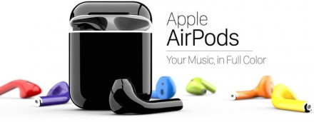 Цветные наушники Apple AirPods 2