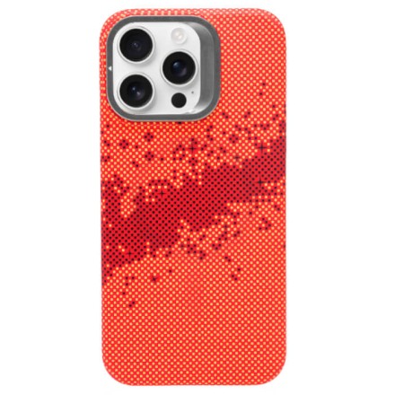 Чехол накладка для iPhone 16 Pro Gurdini Carbon Design с Magsafe (Galaxy Orange)