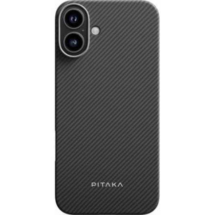 Чехол для iPhone 16 Pitaka Ultra-Slim Case (черный)