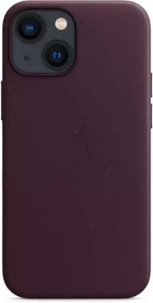 Чехол кожаный для iPhone 13 Apple MagSafe (темная вишня)