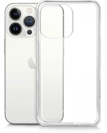 Силиконовый прозрачный чехол для Apple iPhone 14 Pro Max