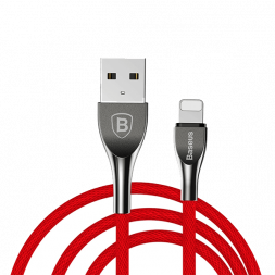 Кабель USB Baseus Mageweave Zinc Alloy Cable lightning 2A 1 м (красный)