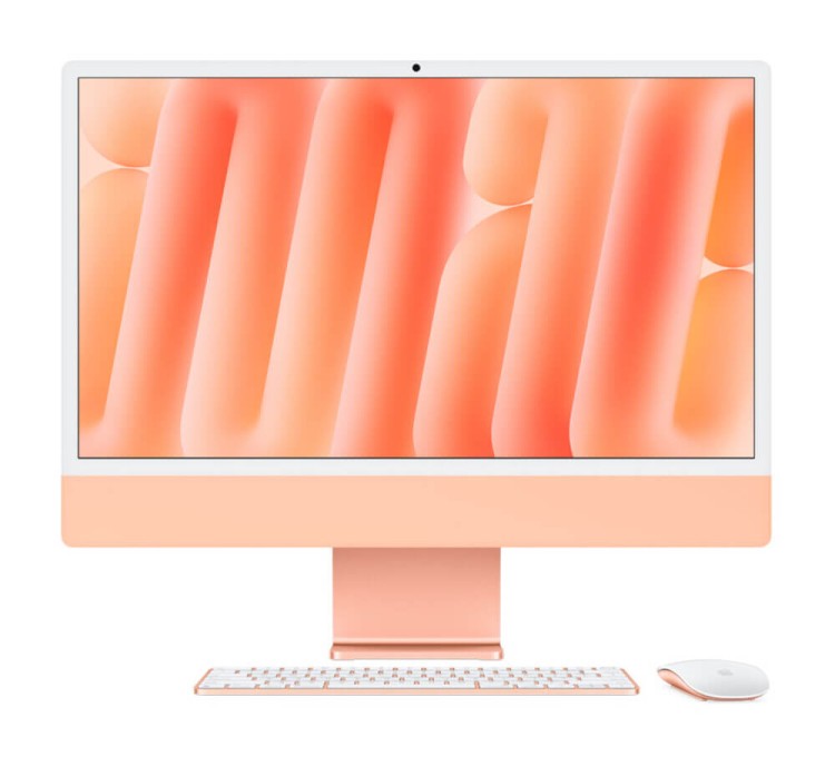 Моноблок Apple iMac 24" Retina 4,5K (M4 10C CPU, 10C GPU) 24/512GB SSD, оранжевый