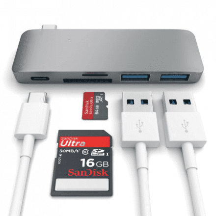 USB-хаб Satechi Combo Hub 3 in 1 USB Type-C B019PHF9W2