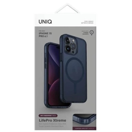 Чехол для iPhone 15 Pro Uniq Lifepro Xtreme MagSafe (синий)