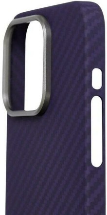 Чехол для iPhone 14 Pro Keephone Magsafe Kevlar (фиолетовый)